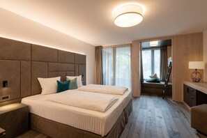 Ropa de cama hipoalergénica y minibar 