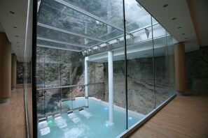Ruang perawatan pasangan, sauna, hot tub, dan ruang uap