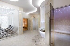 Sauna, steam room, hot springs/mineral springs, body treatments