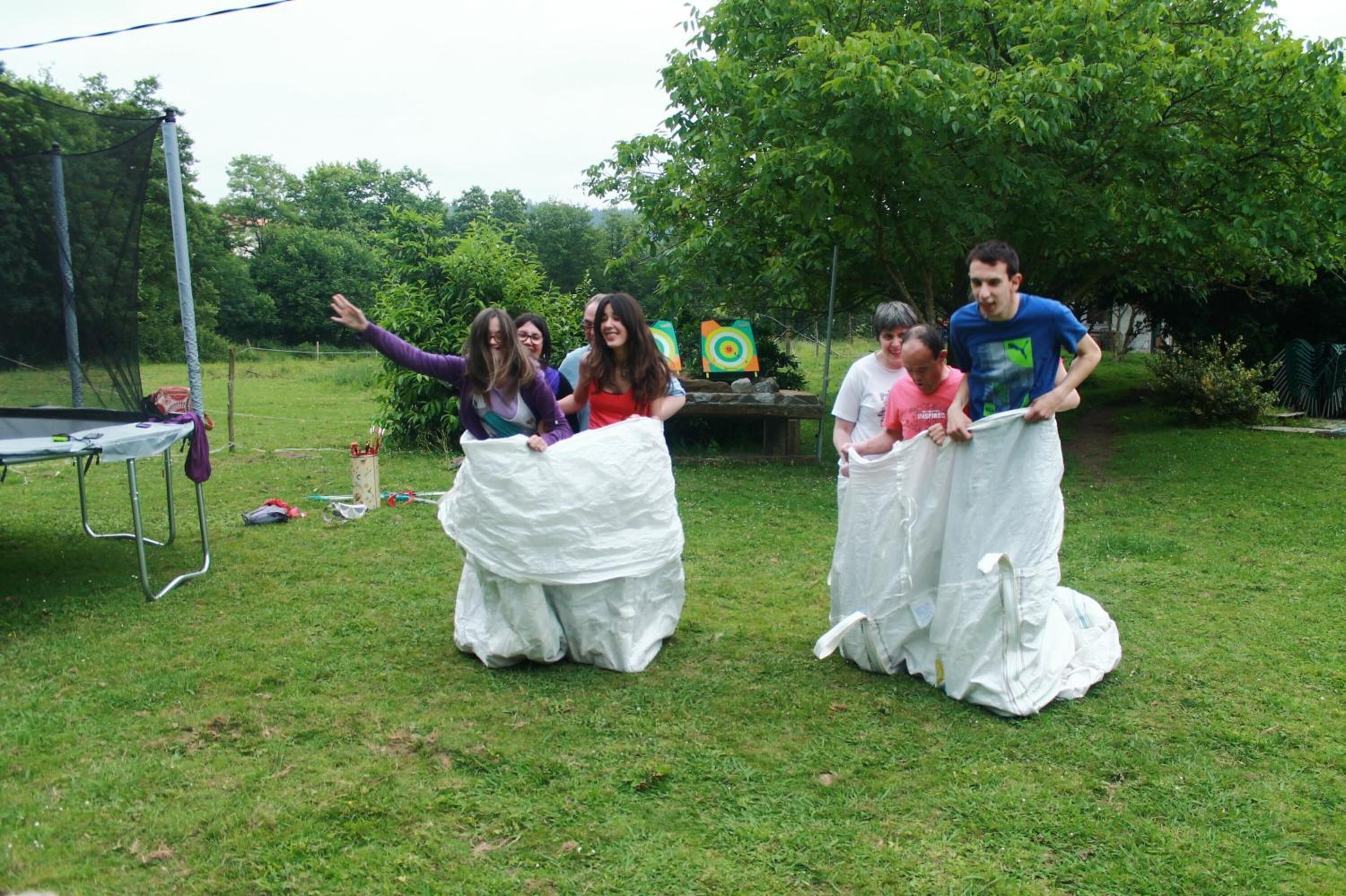 outdoor banquet area