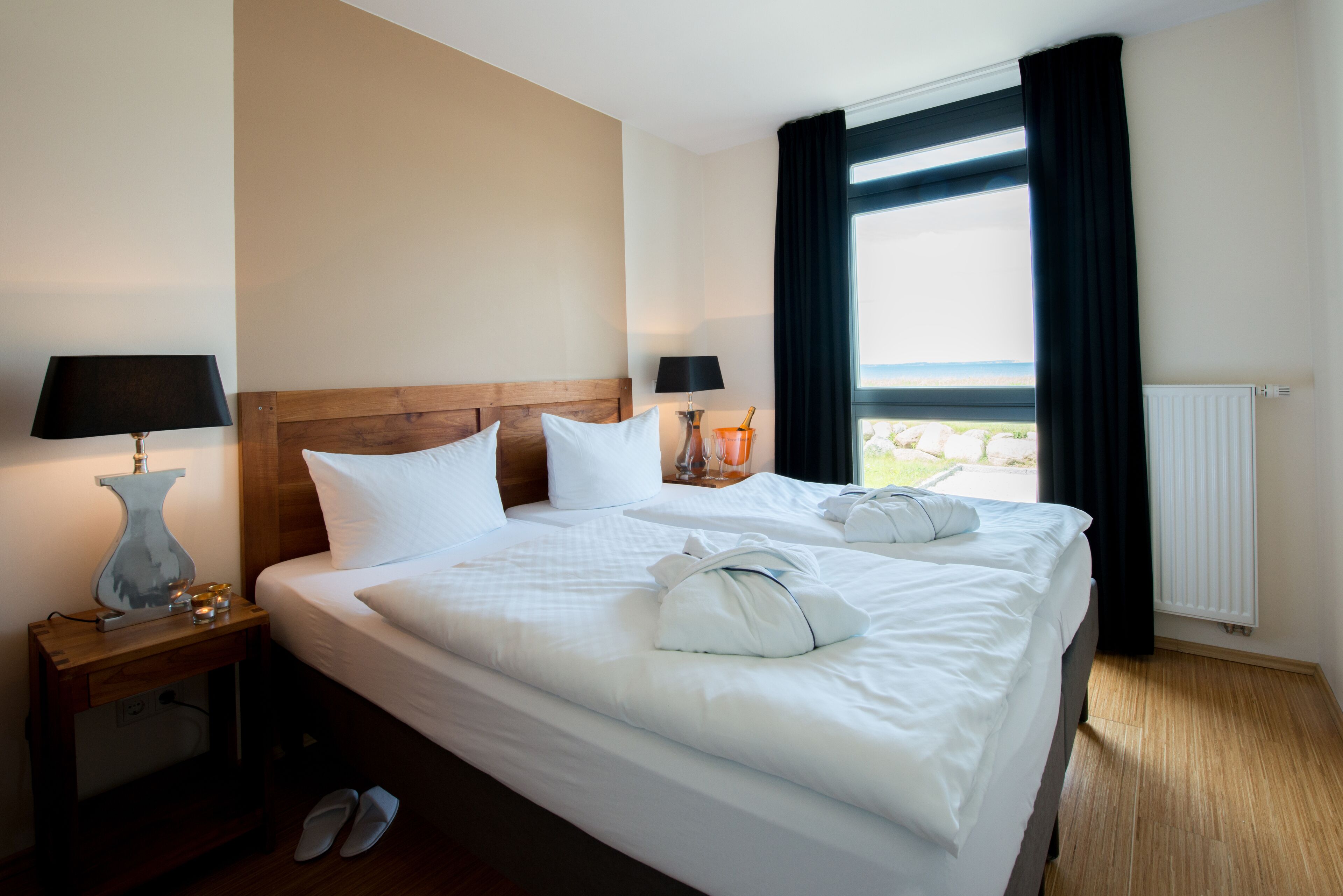 32-inch flat-screen TV with satellite channels, TV