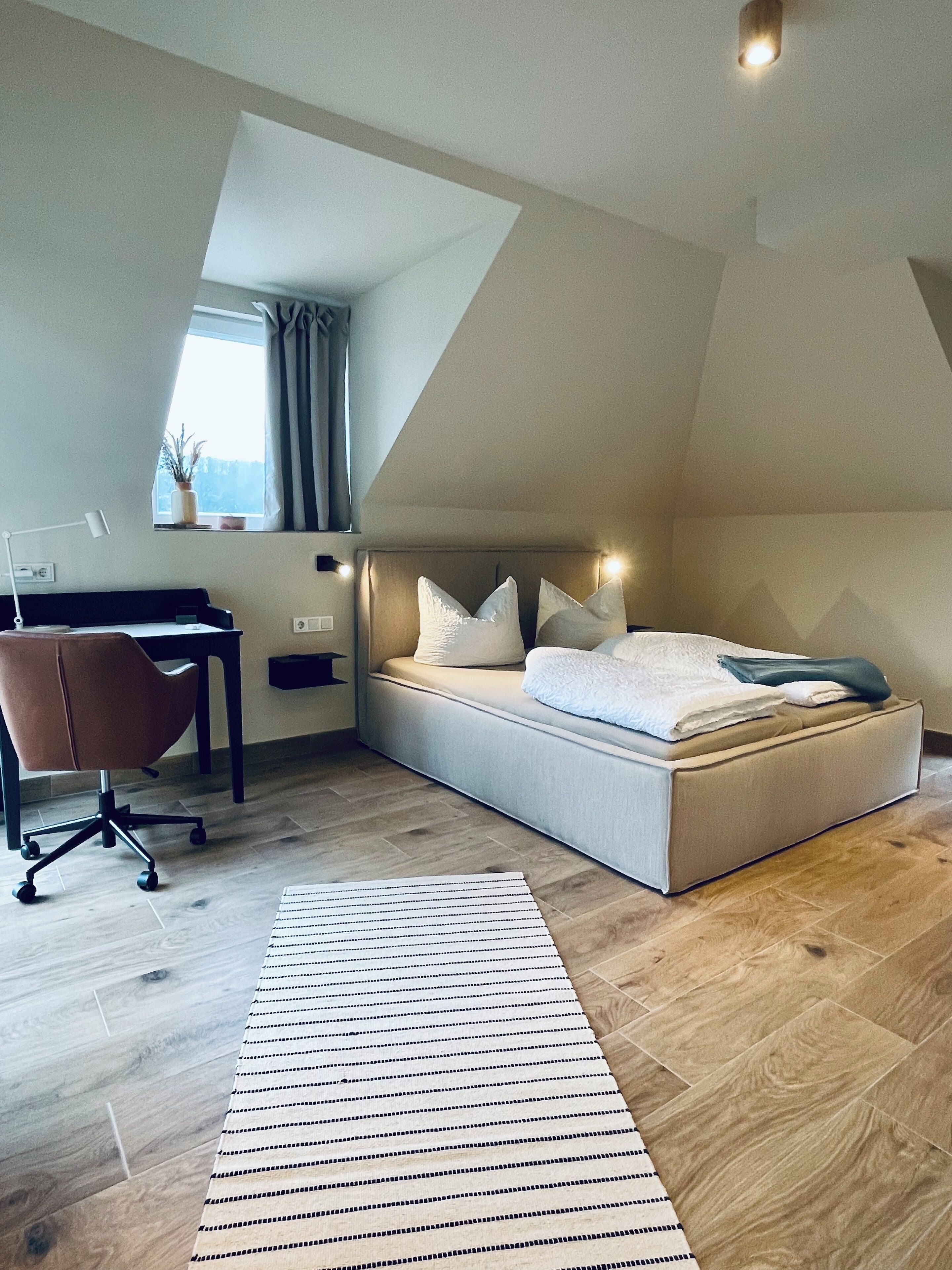 superior double room, 1 bedroom, valley view, courtyard area | premium bedding, free minibar, desk, soundproofing