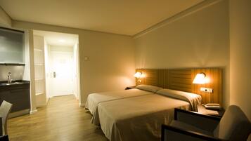 Blackout drapes, free cribs/infant beds, free WiFi