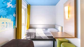 Desk, laptop workspace, soundproofing, free WiFi