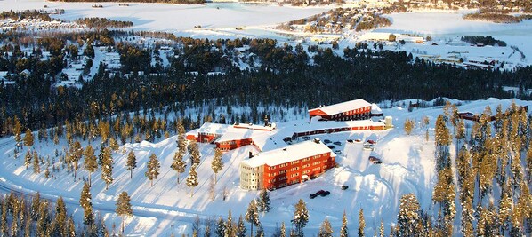 Aerial view - Hotell Silverhatten (Arjeplog)