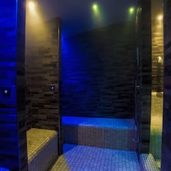 Couples treatment rooms, sauna, hot tub, steam room, hot springs
