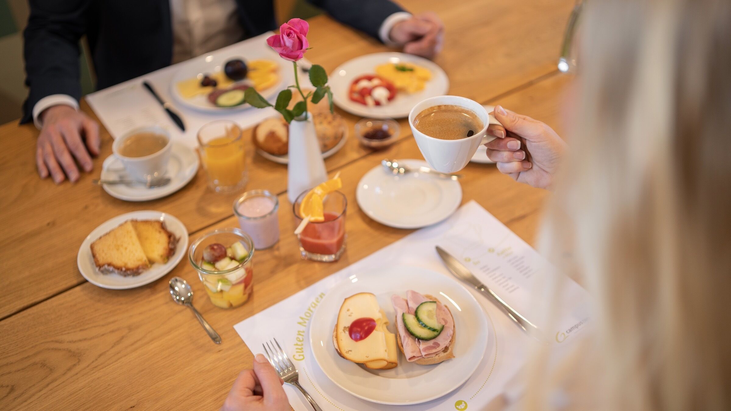 daily buffet breakfast (eur 9.5 per person)