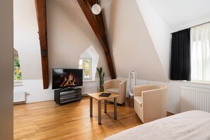 Leilighet | Skrivebord, lydisolert, strykejern/-brett og wi-fi (inkludert)