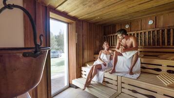 Área de tratamiento exterior, un sauna, baño turco