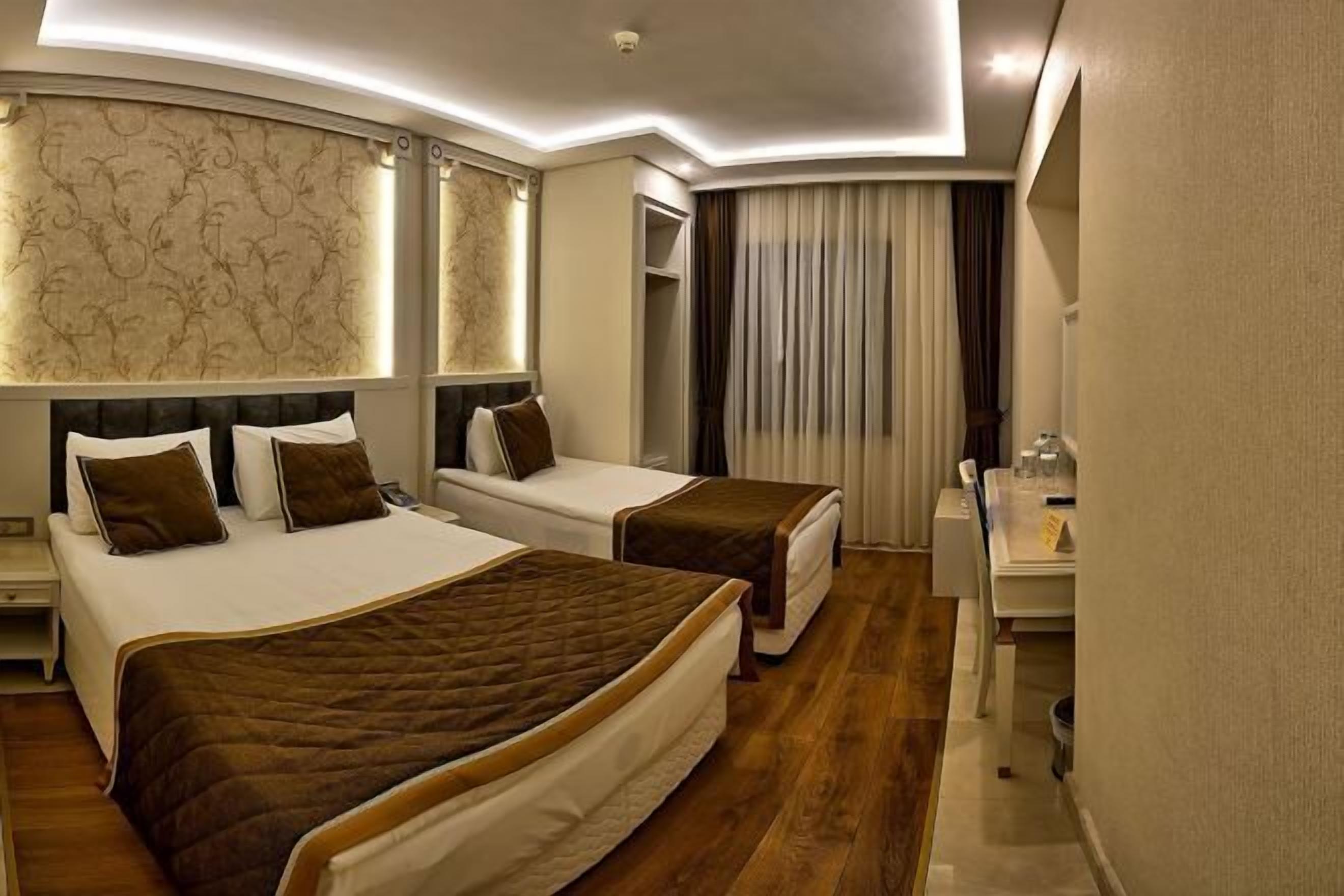 Premium bedding, minibar, in-room safe, desk