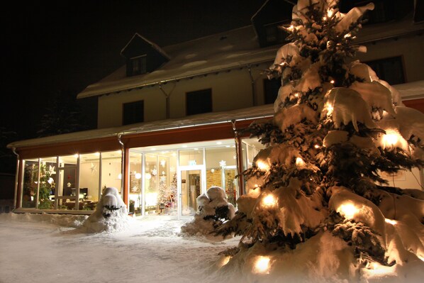 Front of property – evening/night