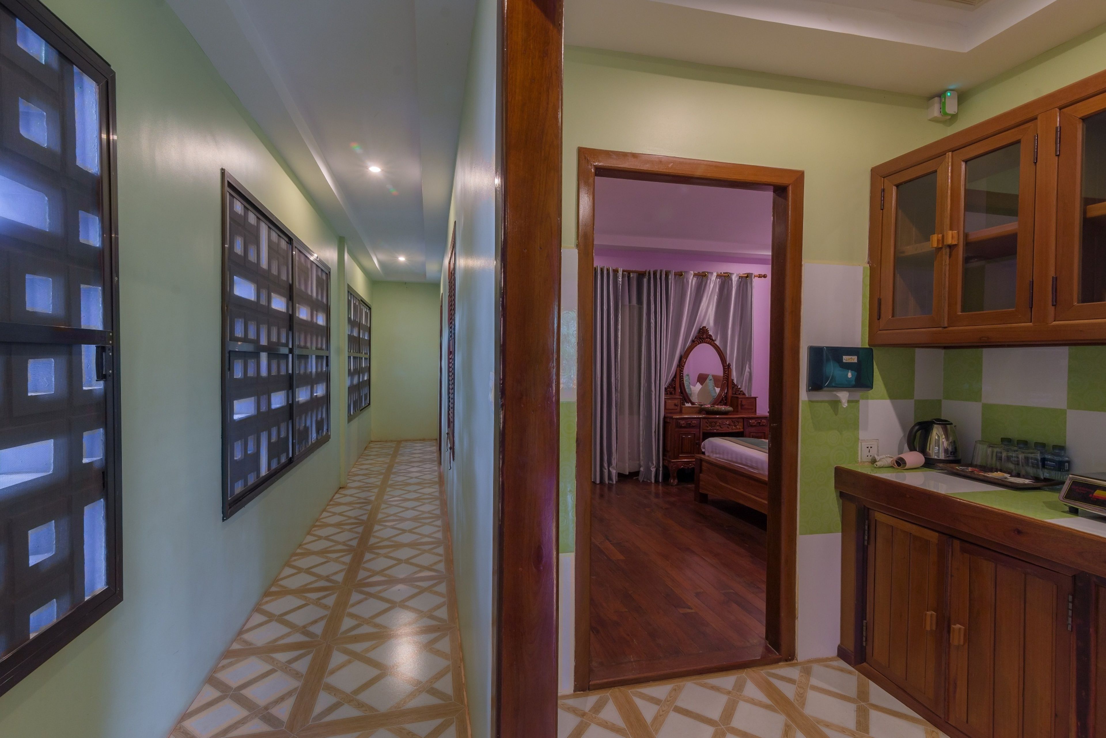 family suite - adjoining room 02 double beds - free pick up and transfer | view from room