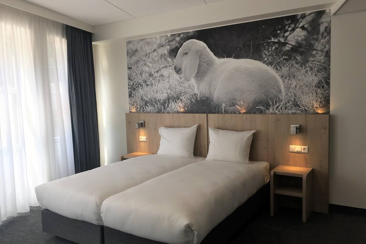 double room | in-room safe, desk, blackout curtains, iron/ironing board