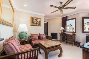 Suite | Área de sala de estar | Televisión y reproductor de DVD