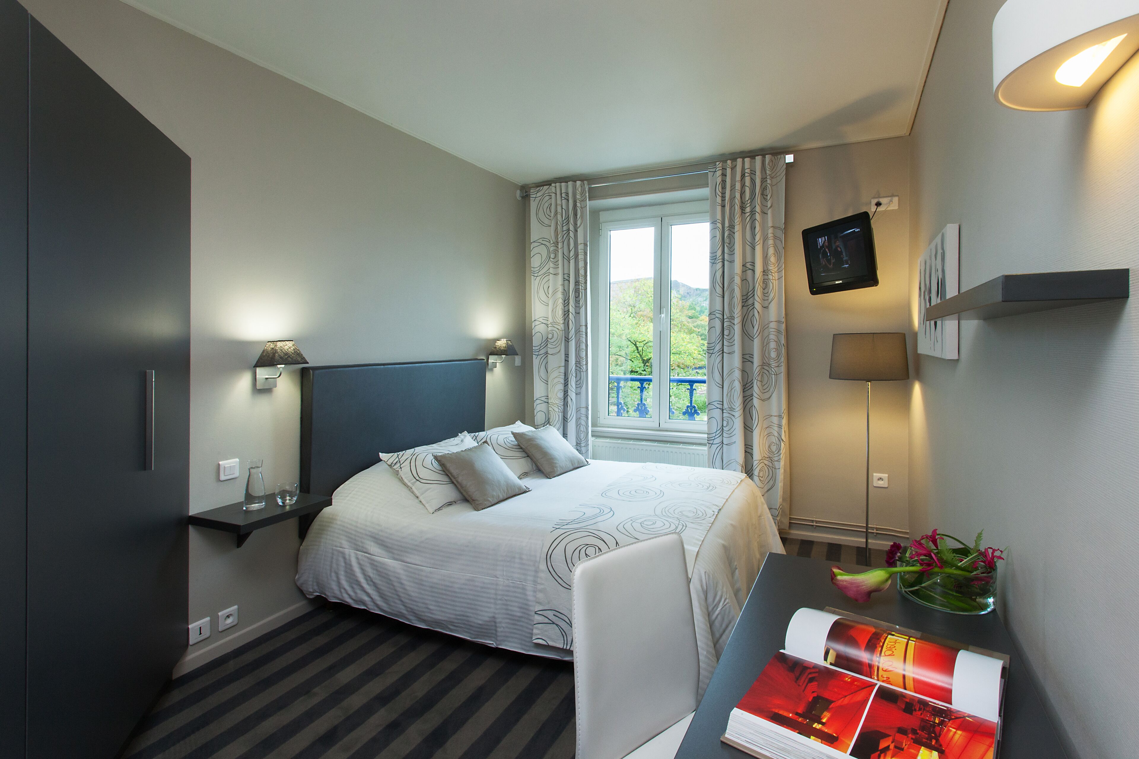 standard double room | premium bedding, desk, blackout curtains, soundproofing