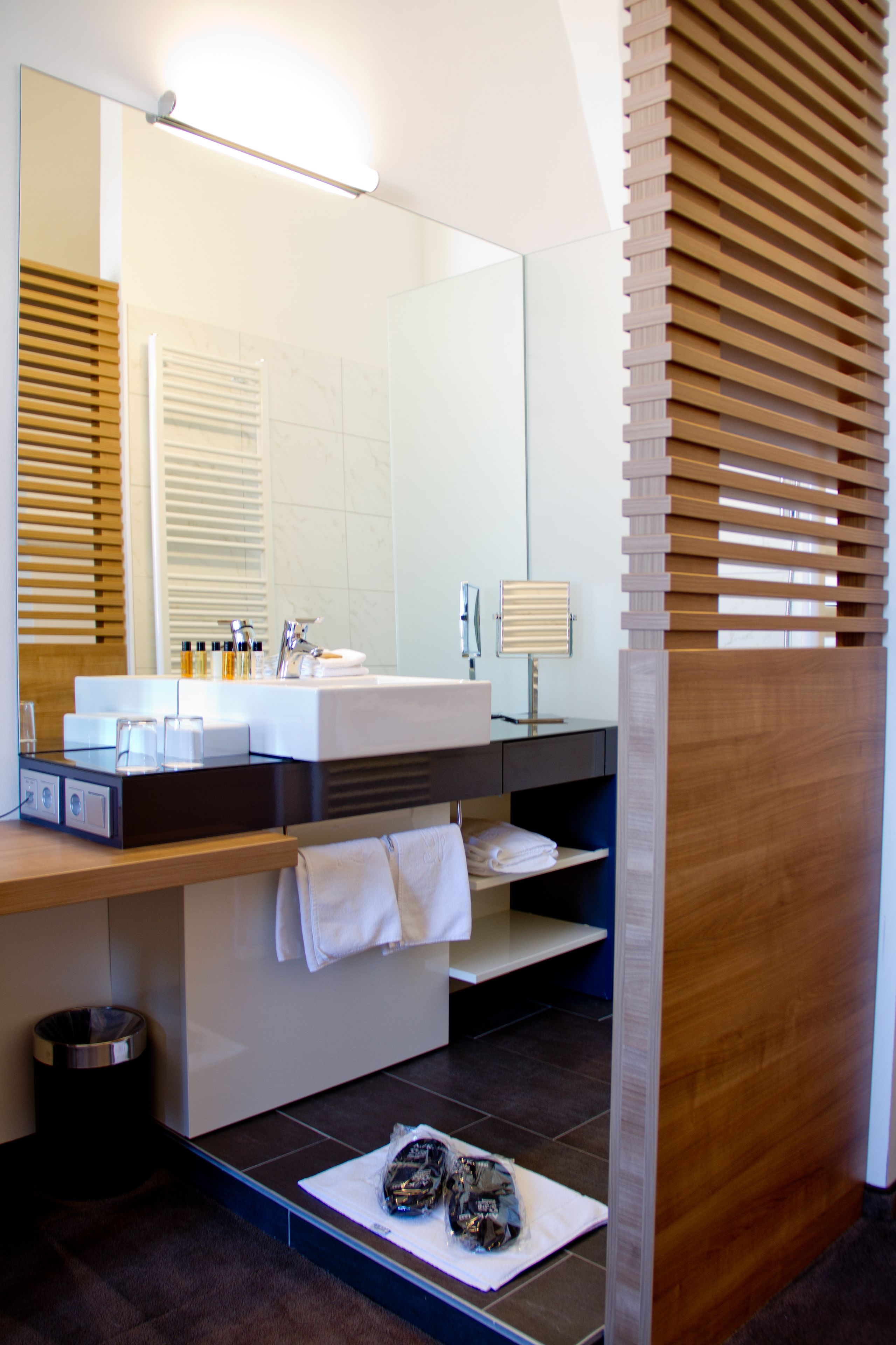 free toiletries, hair dryer, bathrobes, slippers