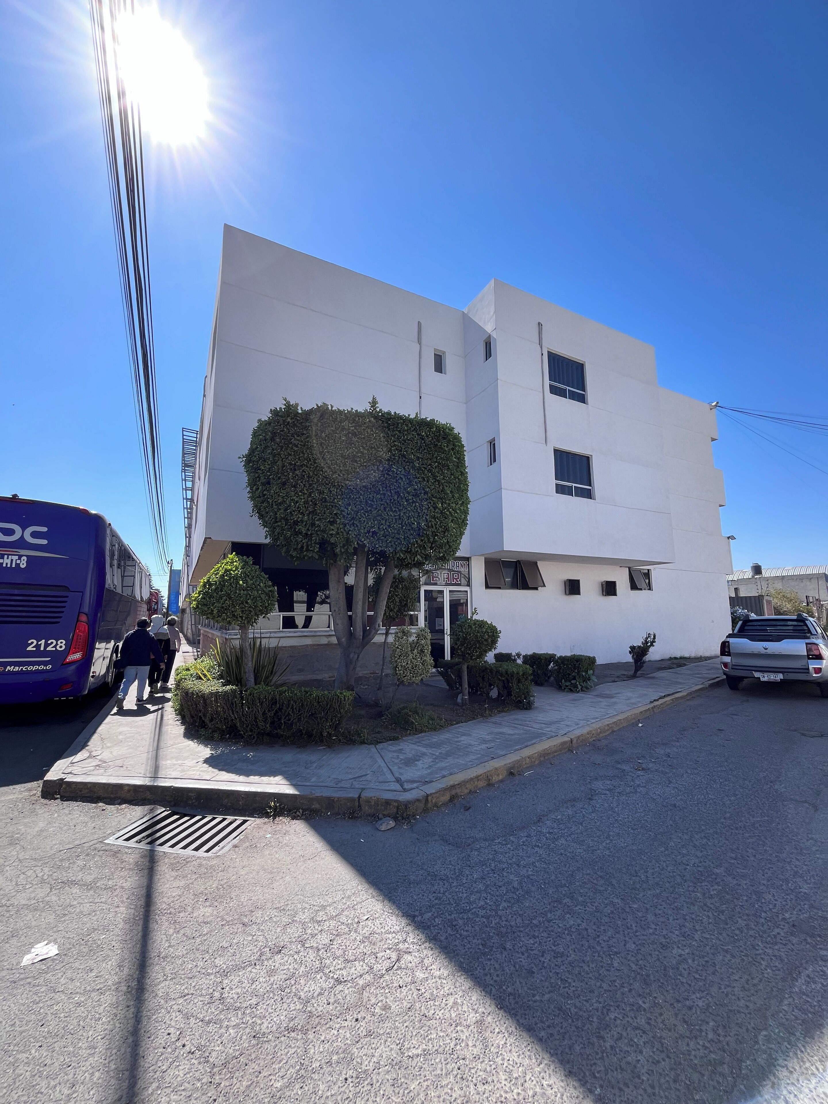 Facciata della struttura