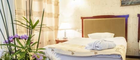 Minibar, in-room safe, desk, blackout curtains