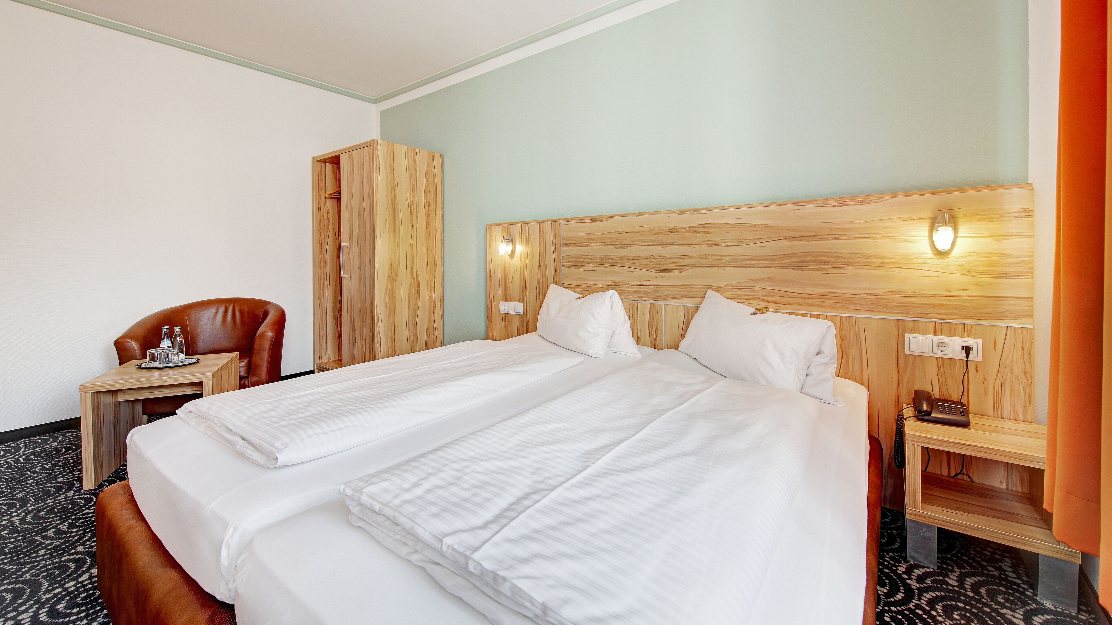 comfort double room | hypo-allergenic bedding, in-room safe, desk, blackout curtains