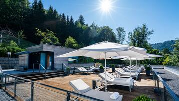 Sauna, Dampfbad, Körperbehandlungen, Warmsteinmassagen