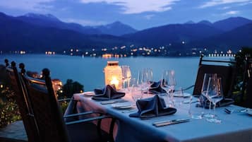 Breakfast served, local and international cuisine, al fresco dining