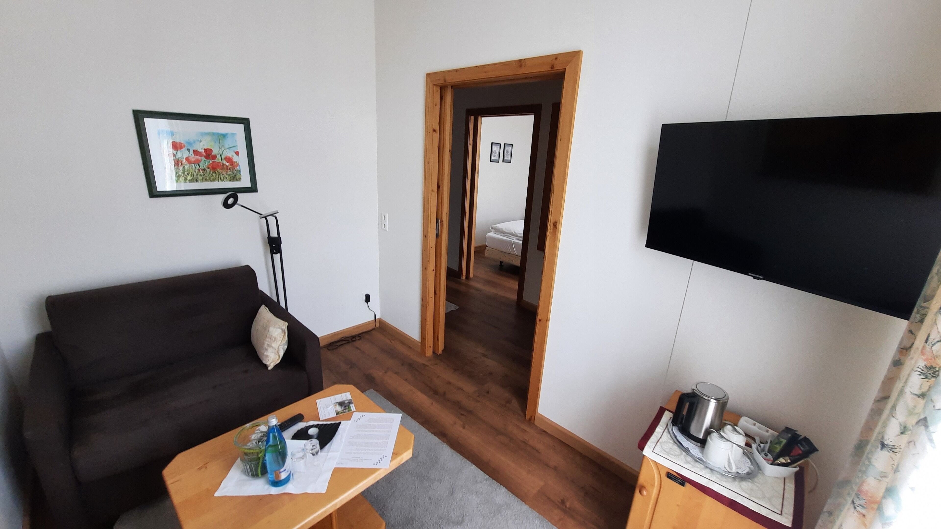 standard room | living area | 30-inch flat-screen tv with satellite channels, tv