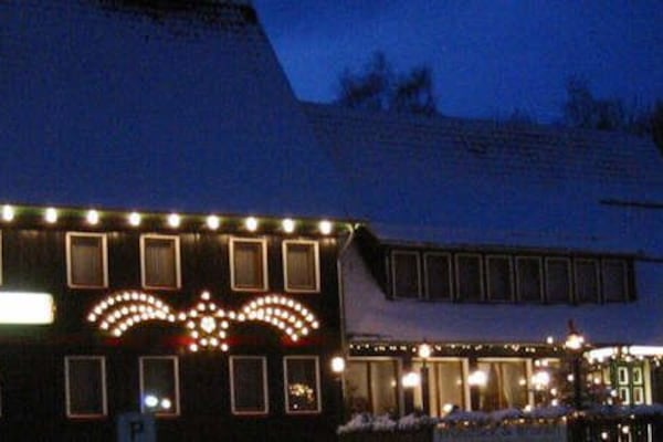 Front of property - evening/night