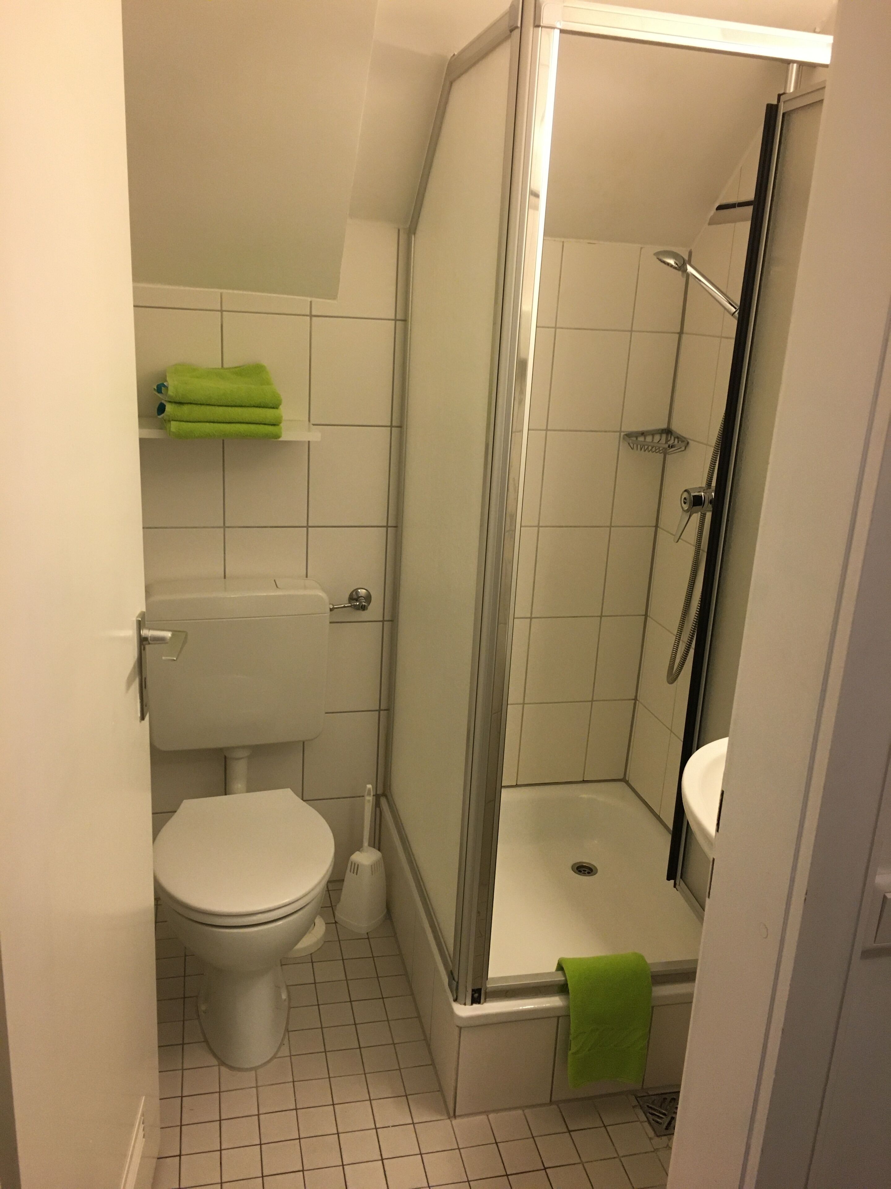 free toiletries, hair dryer, towels