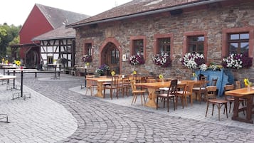 Outdoor wedding area