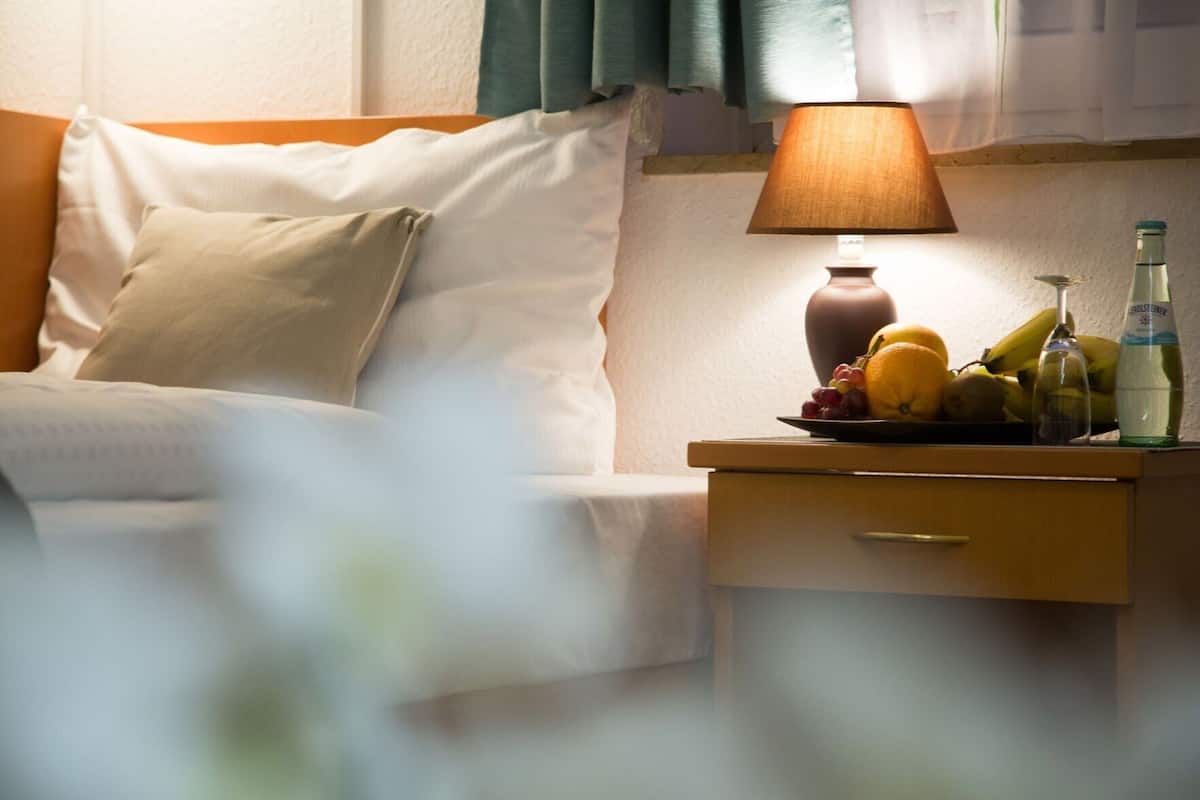 Een bureau, een strijkplank/strijkijzer, gratis babybedden, gratis wifi
