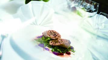 Frühstück, Mittagessen und Abendessen