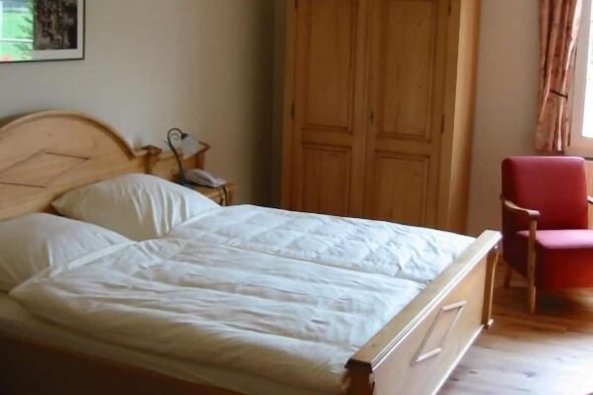 hypo-allergenic bedding, desk, laptop workspace, iron/ironing board