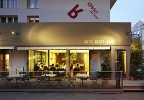 Façana frontal de l'allotjament