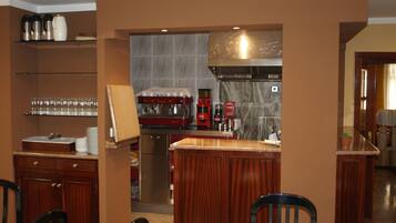 Daily buffet breakfast (EUR 7 per person)