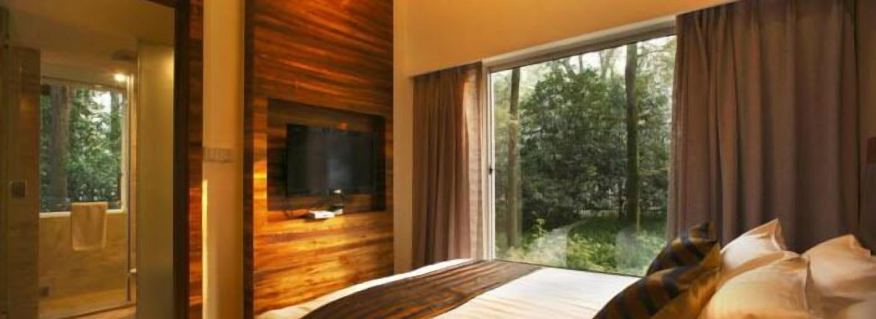 blackout curtains, soundproofing, iron/ironing board, rollaway beds