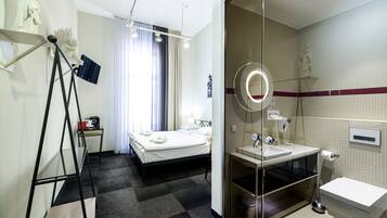 Classic Double Room | Living area | 40-cm TV with satellite channels
