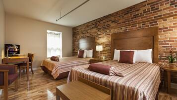 Superior Room, 2 Queen Beds, Private Bathroom | Soundproofing, iron/ironing board, free WiFi, bed sheets