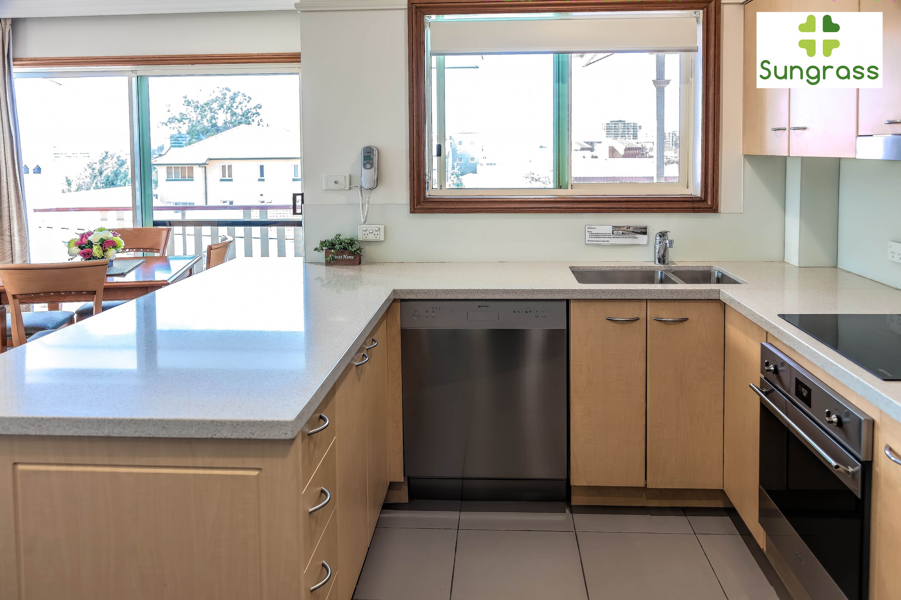 microwave, dishwasher, coffee/tea maker