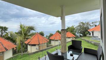 Quarto casal luxo | Terraço/pátio