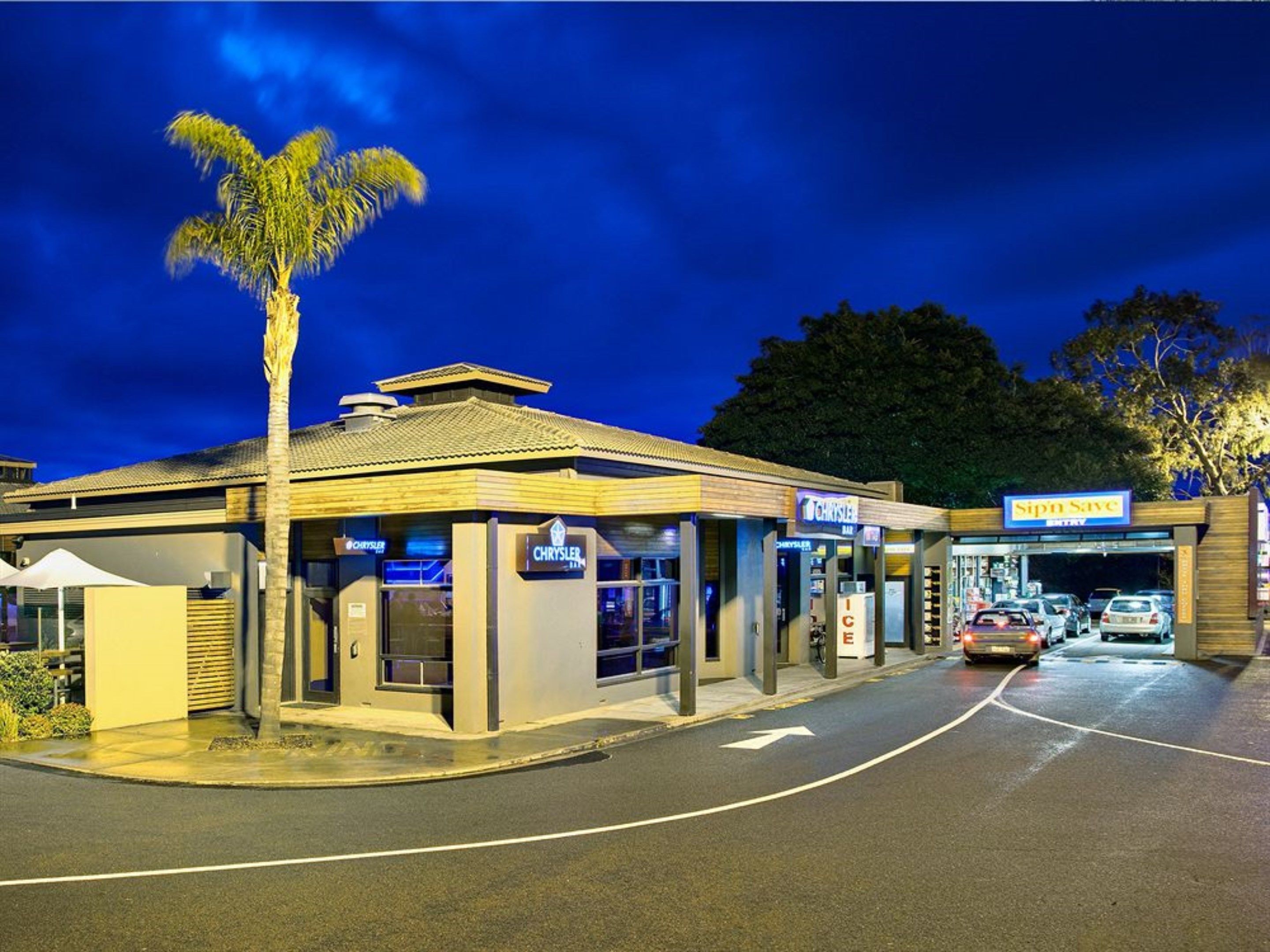 front of property – evening/night