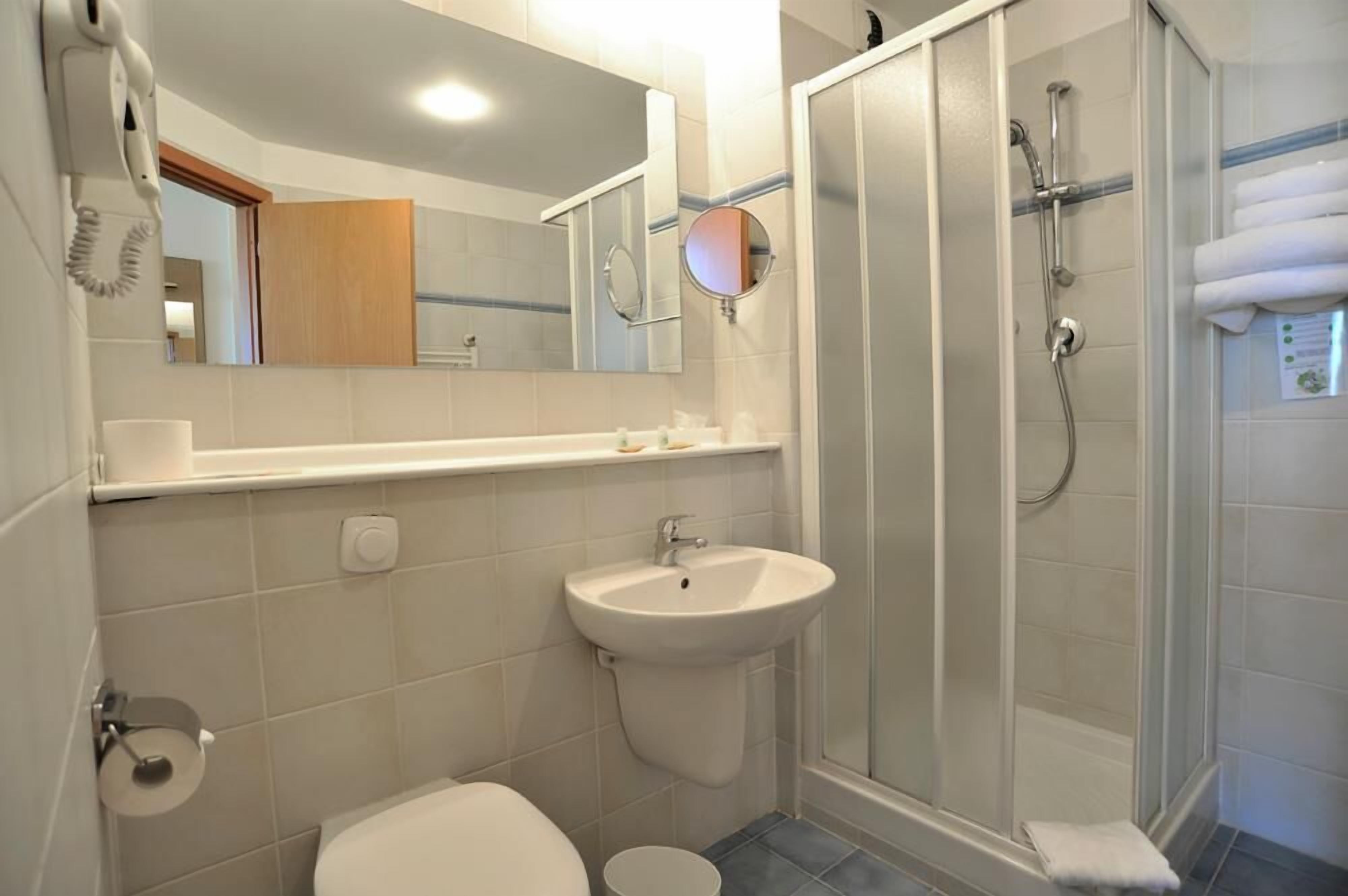 shower, eco-friendly toiletries, hair dryer, dressing gowns