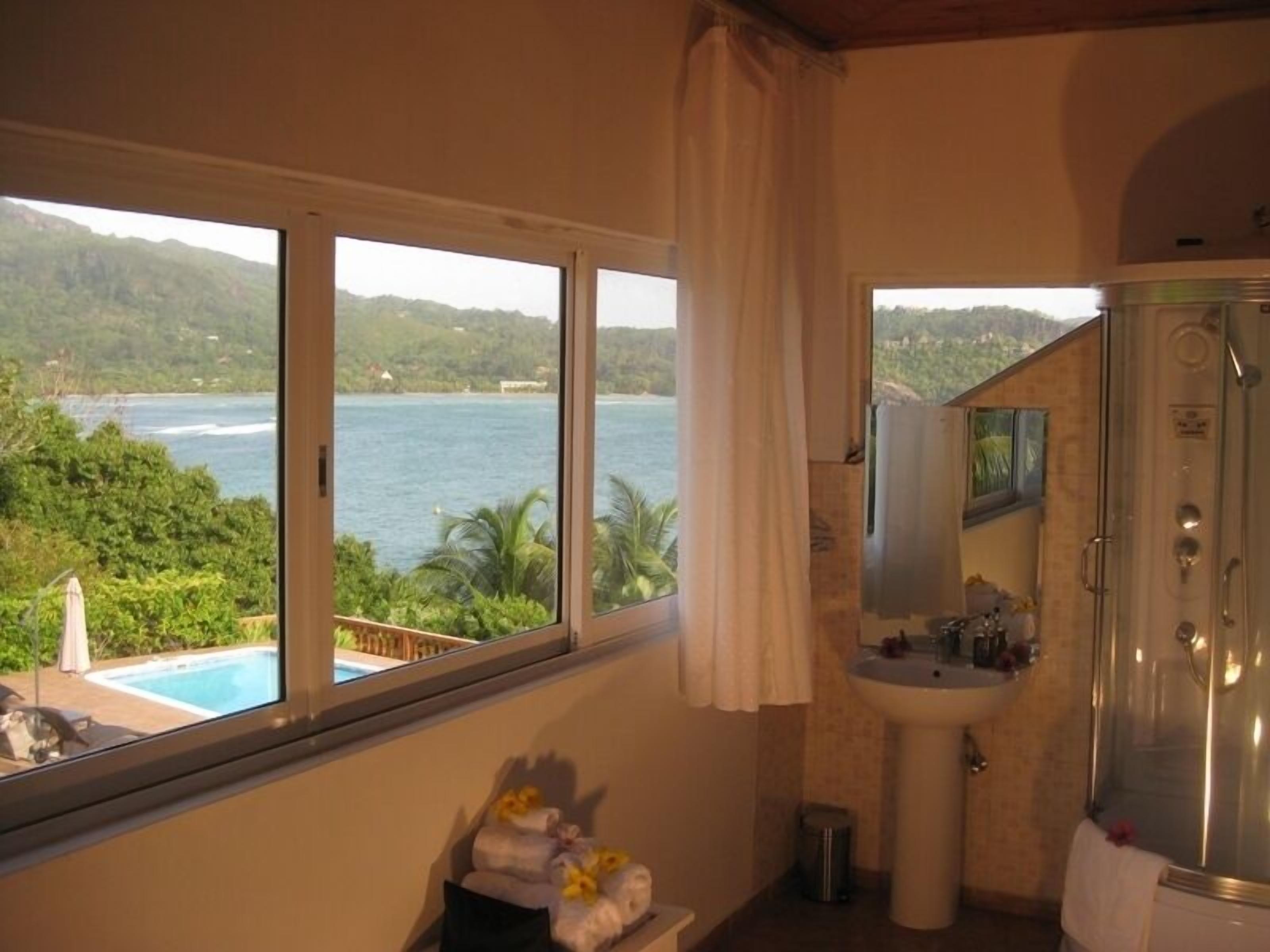 Hair dryer, bidet, towels