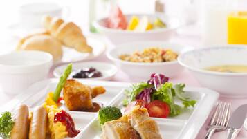 Café da manhã com buffet todos os dias (JPY 1980 por pessoa)