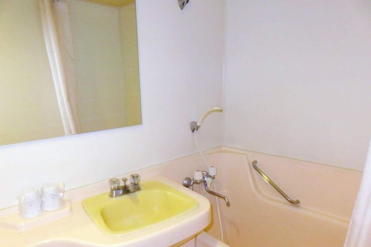 Baño | Tina con regadera, amenidades de baño gratuitas, secadora de cabello