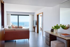 Executive Suite with Private Pool & Sea View | Premium bedding, down comforters, minibar, in-room safe - Boutique 5 Hotel & Spa - Adults Only (Rhodes)
