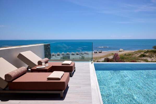 Executive Suite with Private Pool & Sea View | View from room