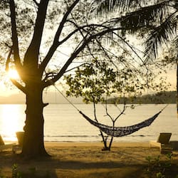 On the beach, snorkeling, beach bar