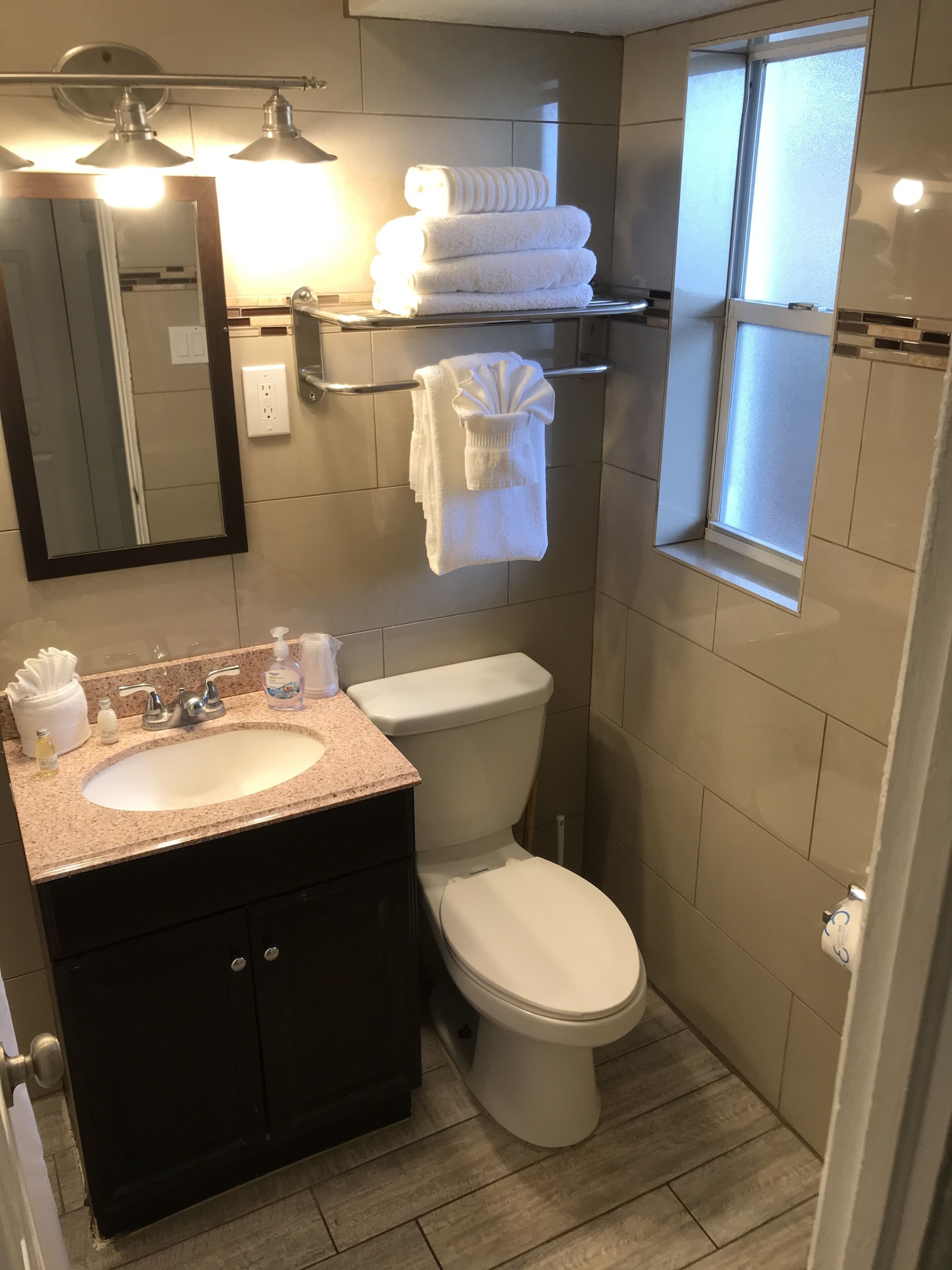 room, 2 double beds, kitchen, courtyard view, 1st floor | bathroom | hair dryer, towels