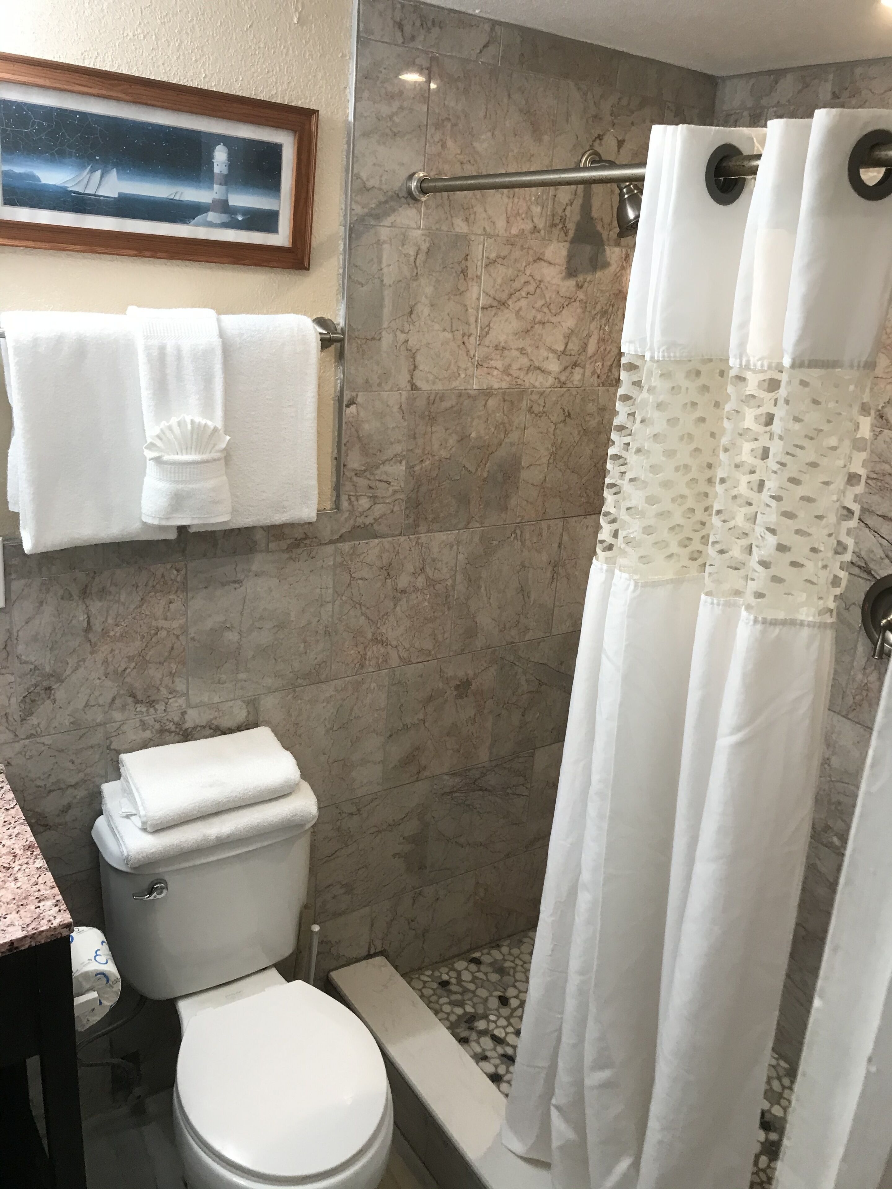 room, 2 double beds and 1 sofa bed, kitchen, courtyard view, 1st floor | bathroom | hair dryer, towels