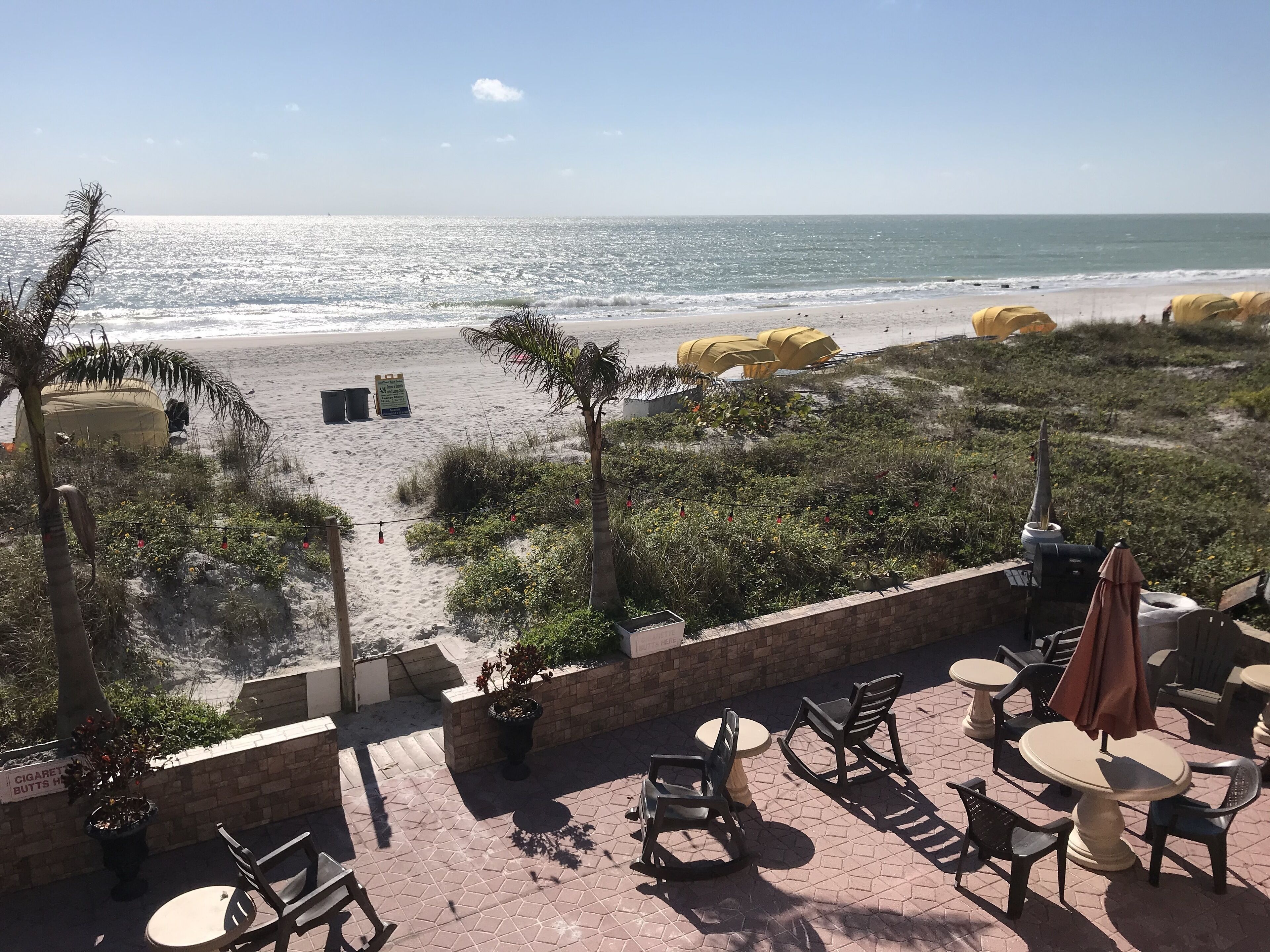 on the beach, white sand